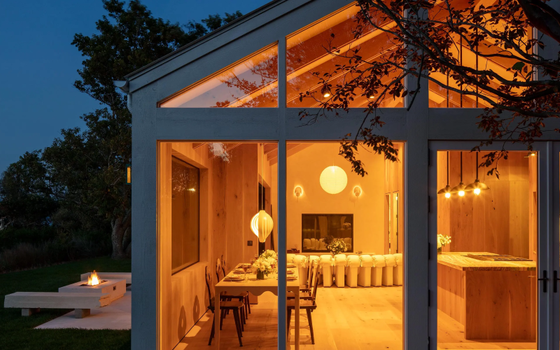 family room with white couch and TV